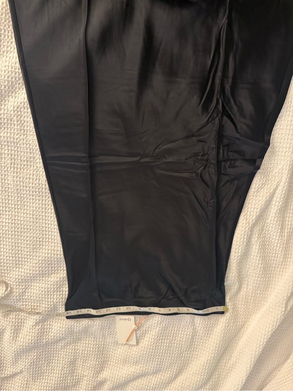 Quince Silk Black A-Line Maxi Skirt - Women size Large NWT - Picture 4 of 4